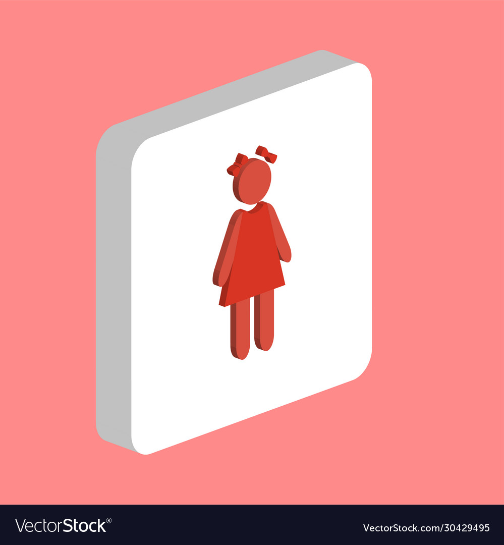 Girl computer symbol