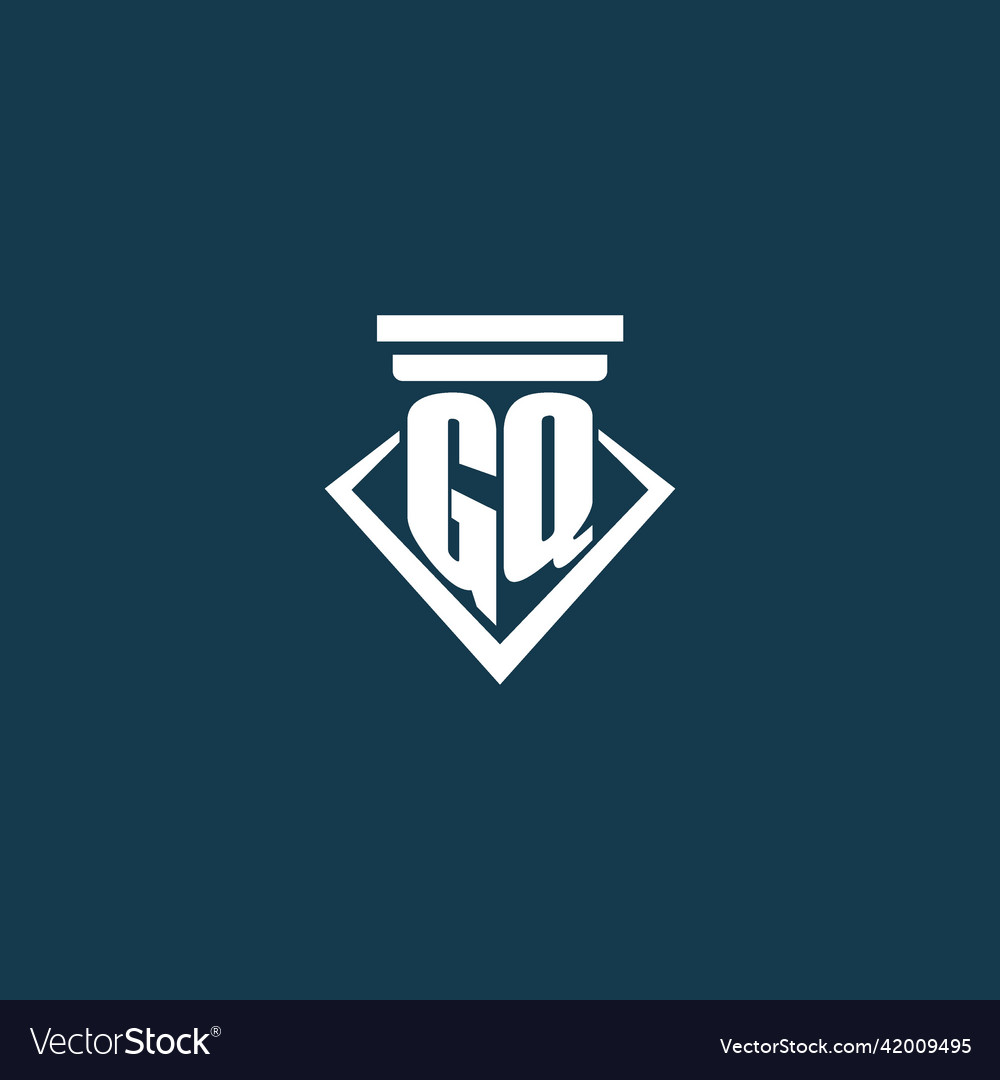 Gq Initial-Monogramm-Logo für Anwalt Anwalt