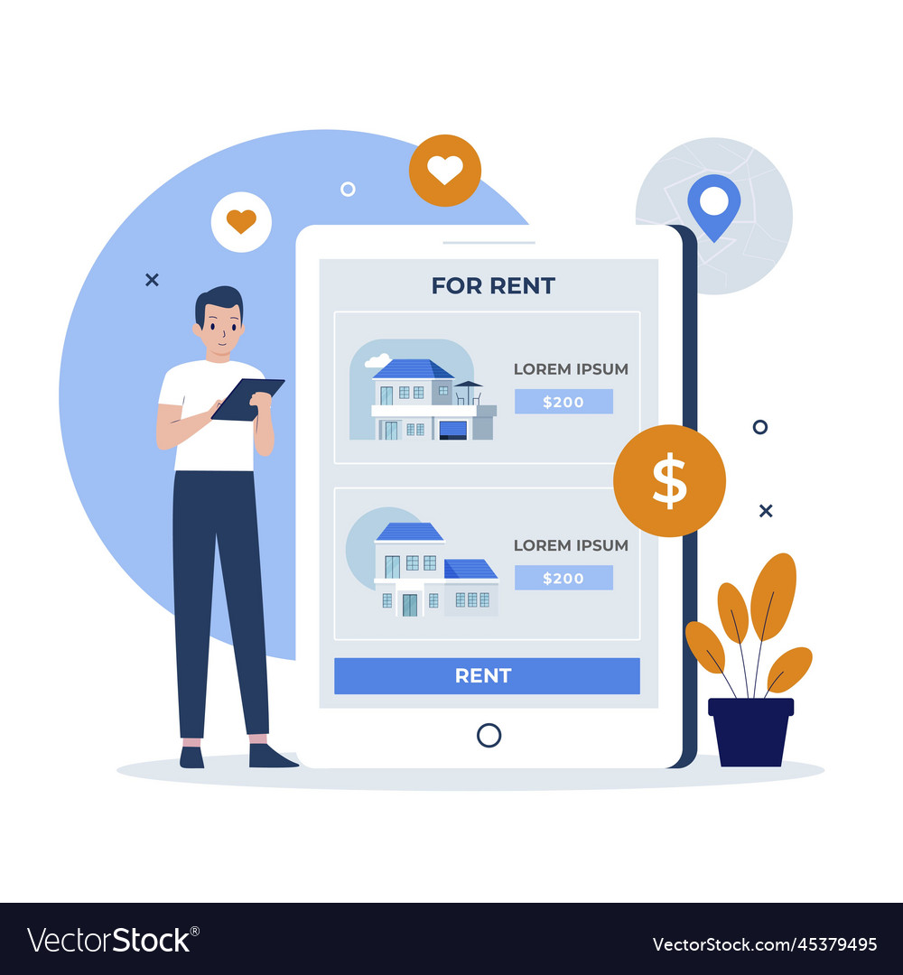 online-real-estate-design-concept-royalty-free-vector-image