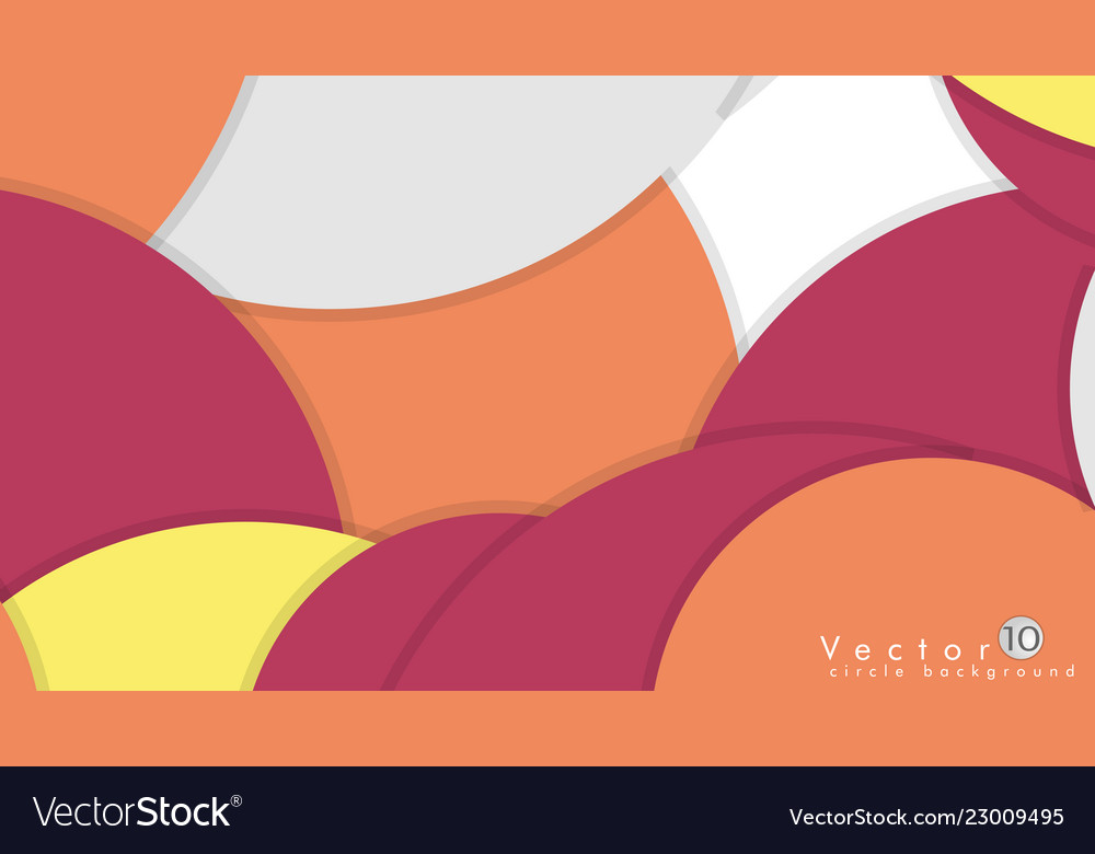 Simple and colorful circles background design vector image Simple and colorful circles background design