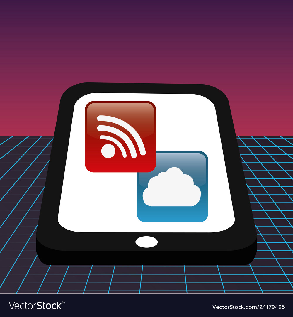 Tablet with applications menu