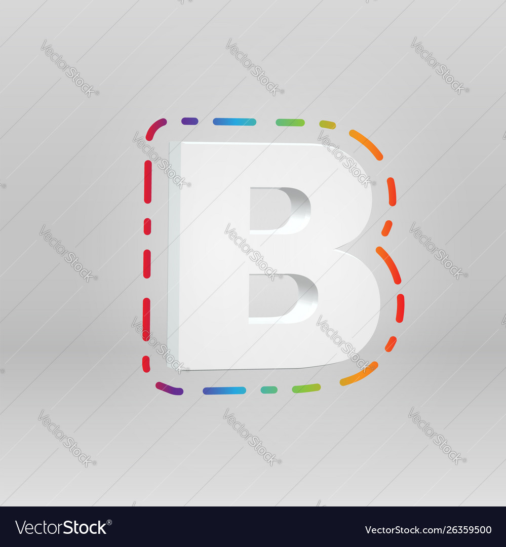 3d character from a fontset with colorful vector image 3d character from a fontset with colorful