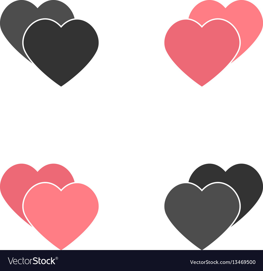 Abstract heart element for design vector image Abstract heart element for design
