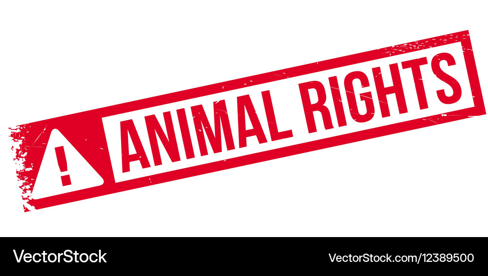 Animal rights rubber stamp Royalty Free Vector Image