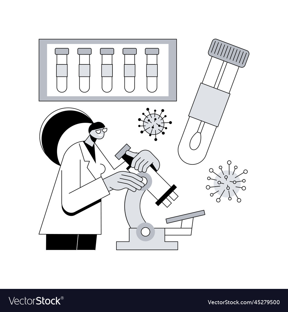 Coronavirus Test Kit Abstract Concept Royalty Free Vector