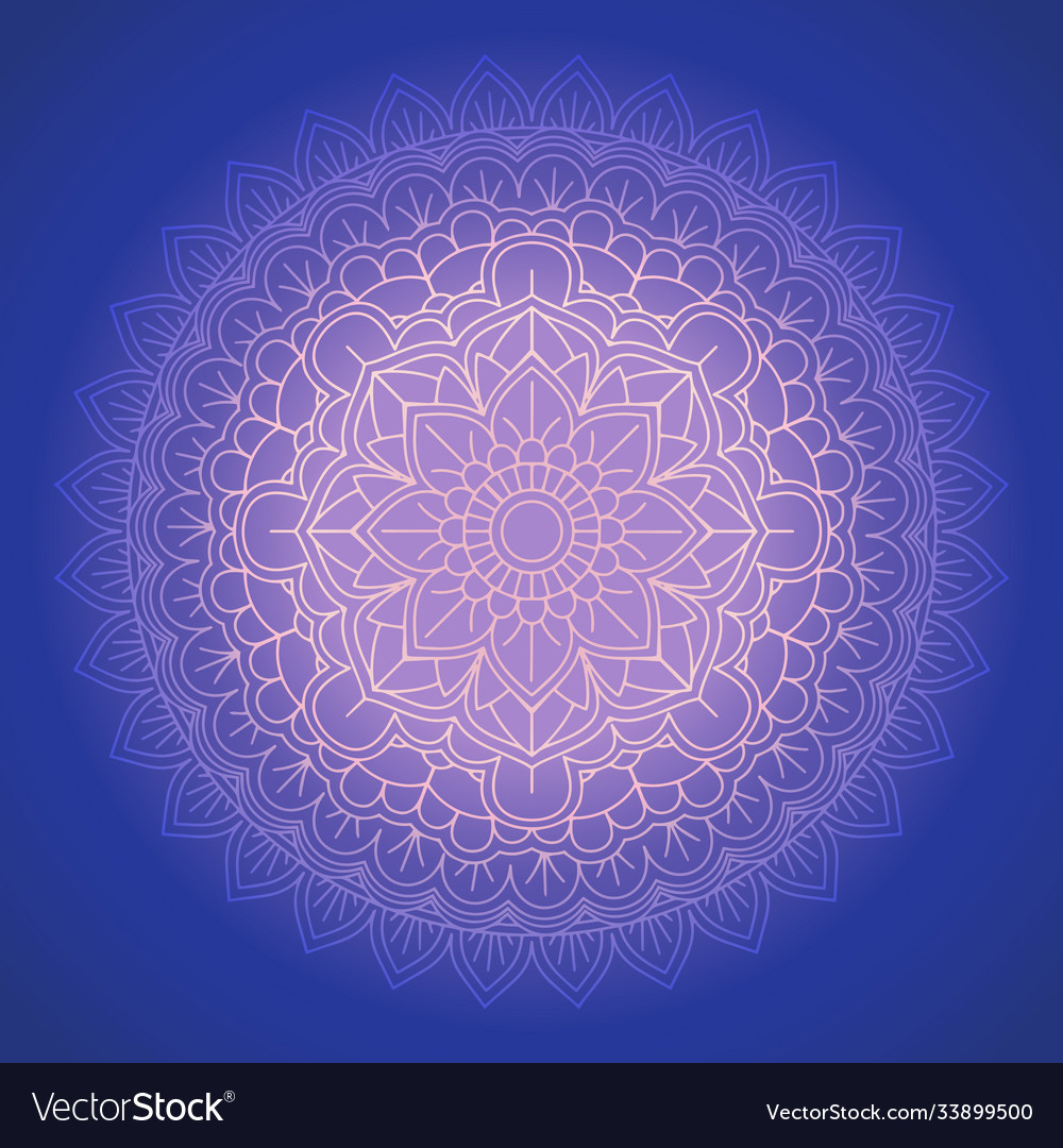 Elegant background with decorative mandala design Vector Image