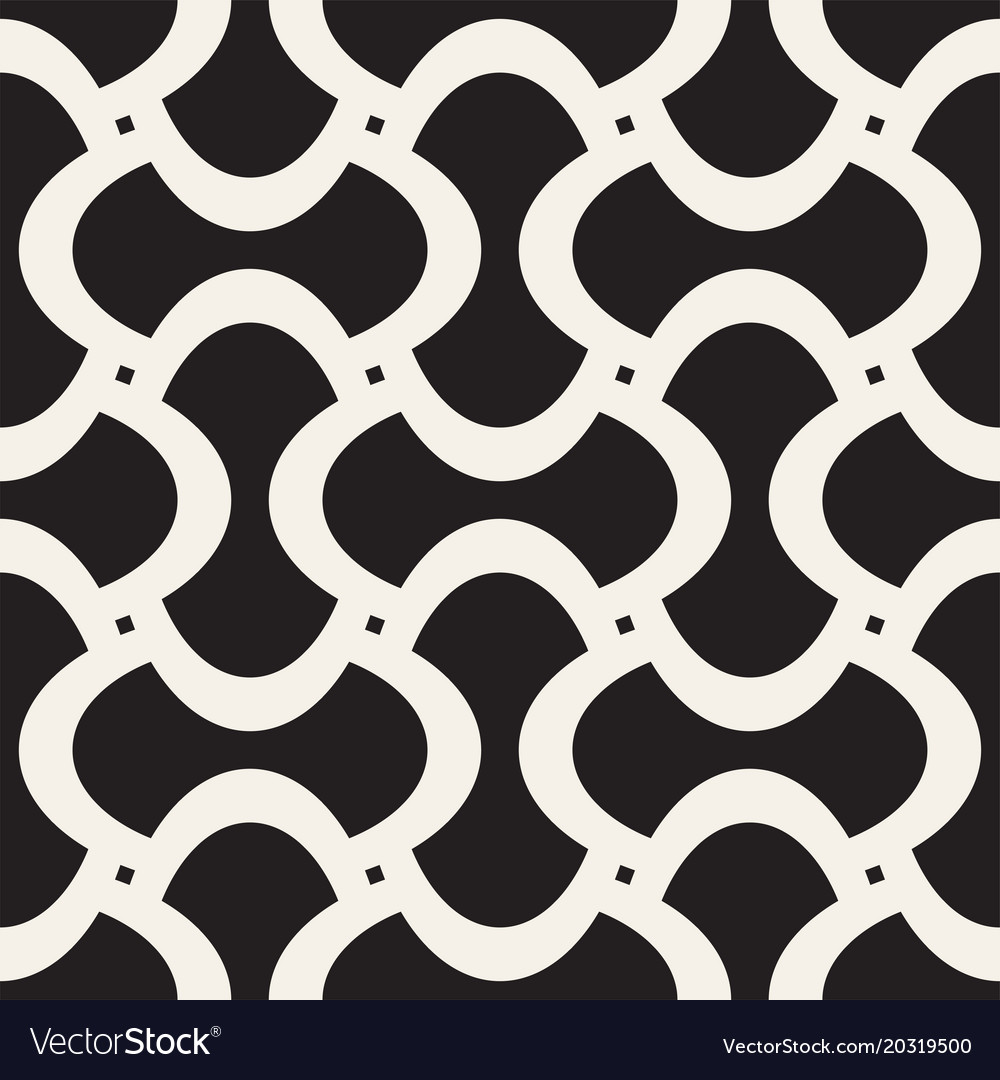 Geometric seamless pattern with curved