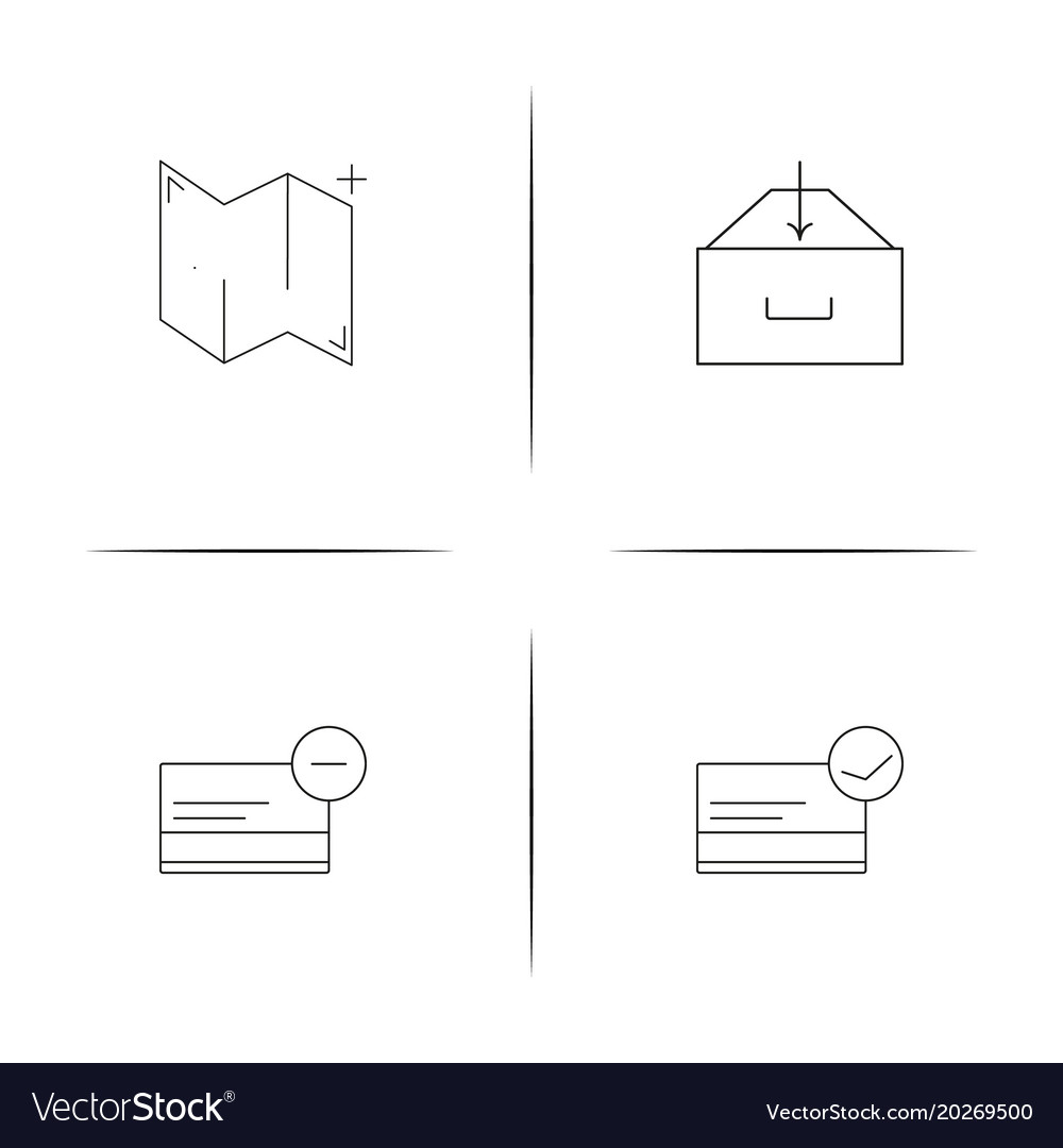 Interface linear simple icon setoutline icons
