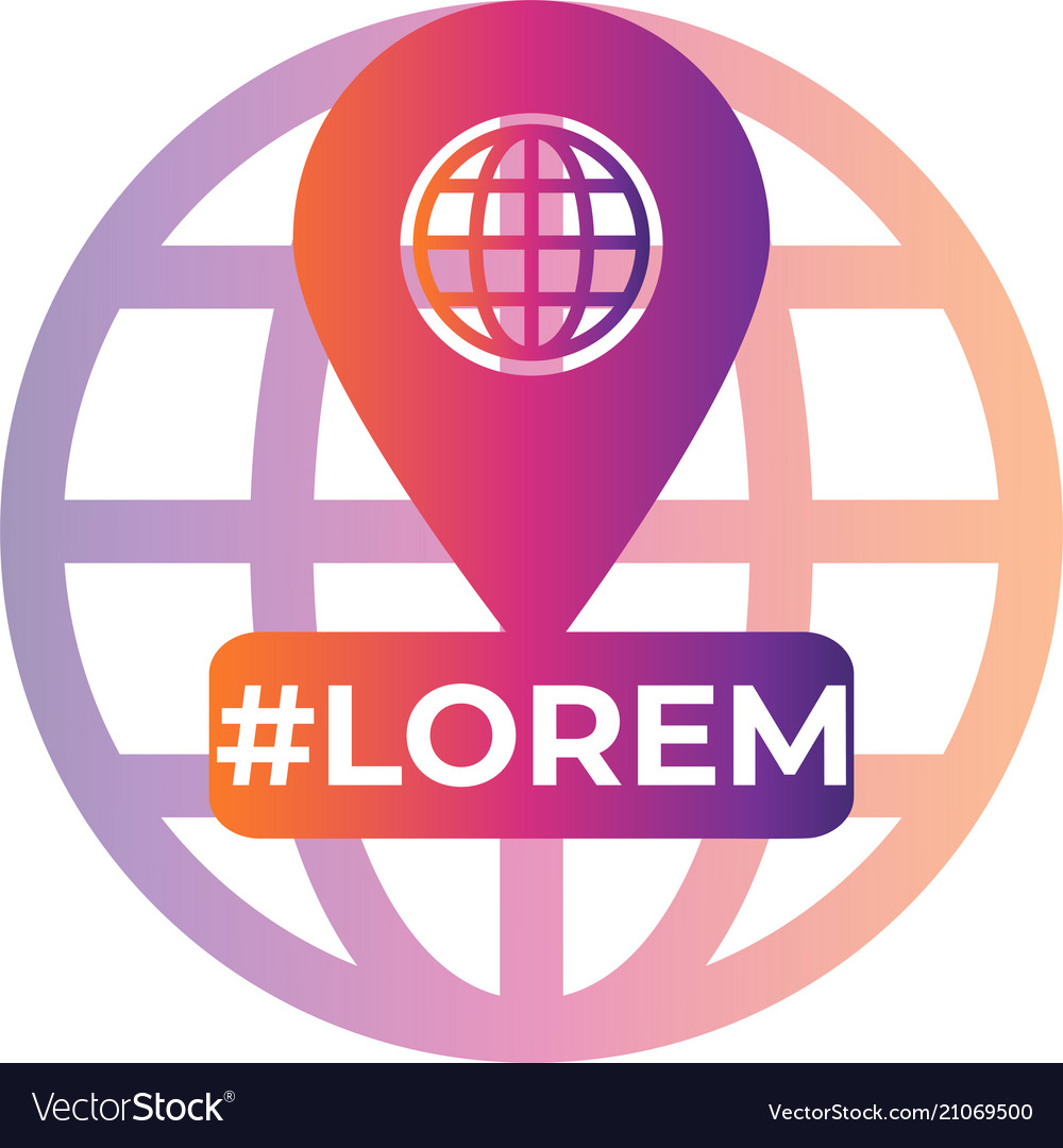 Location marker with text area Royalty Free Vector Image