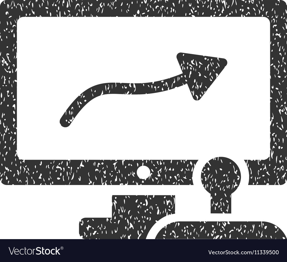 Path control monitor grainy texture icon