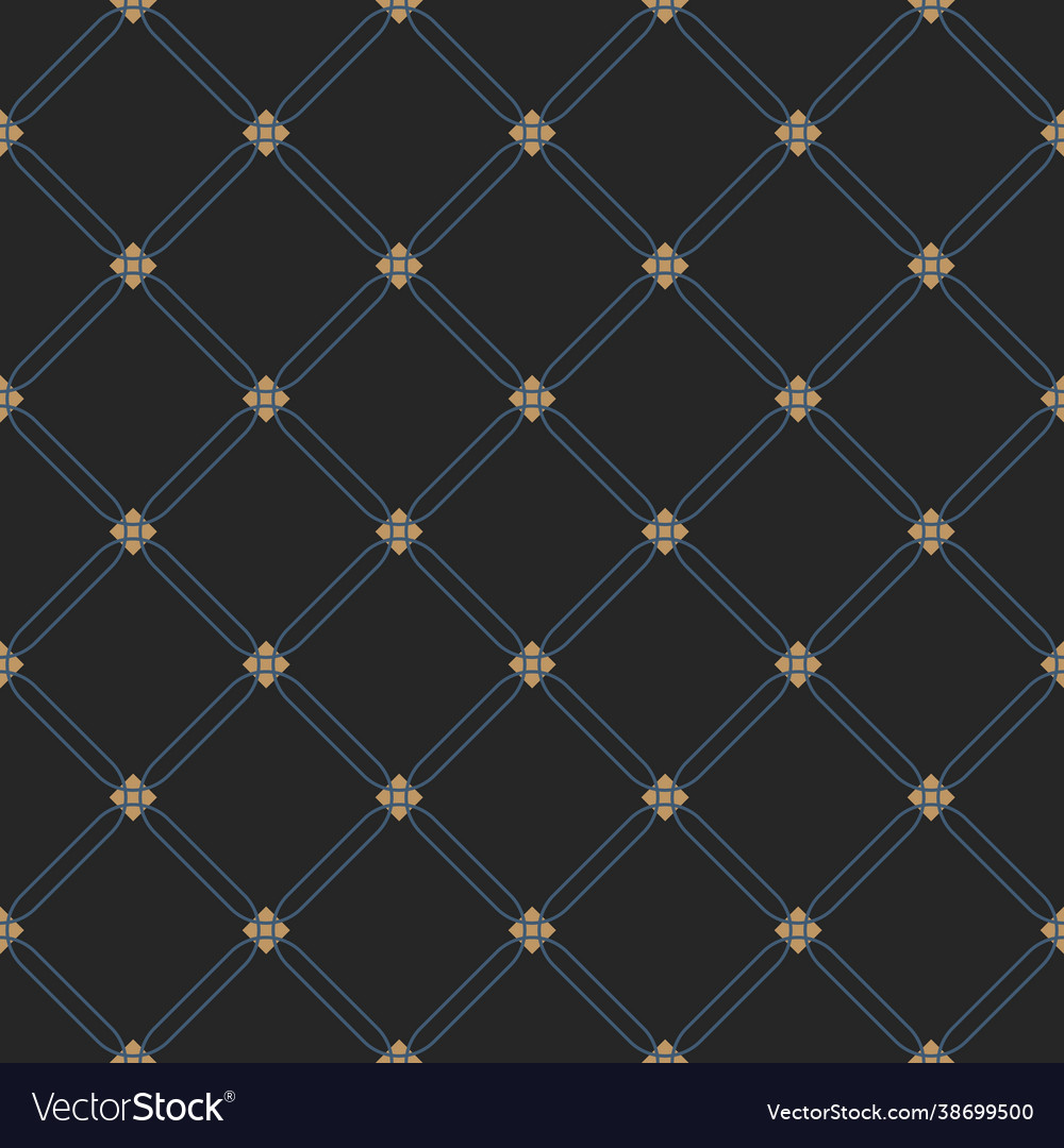 Seamless geometric pattern with rhombus grid