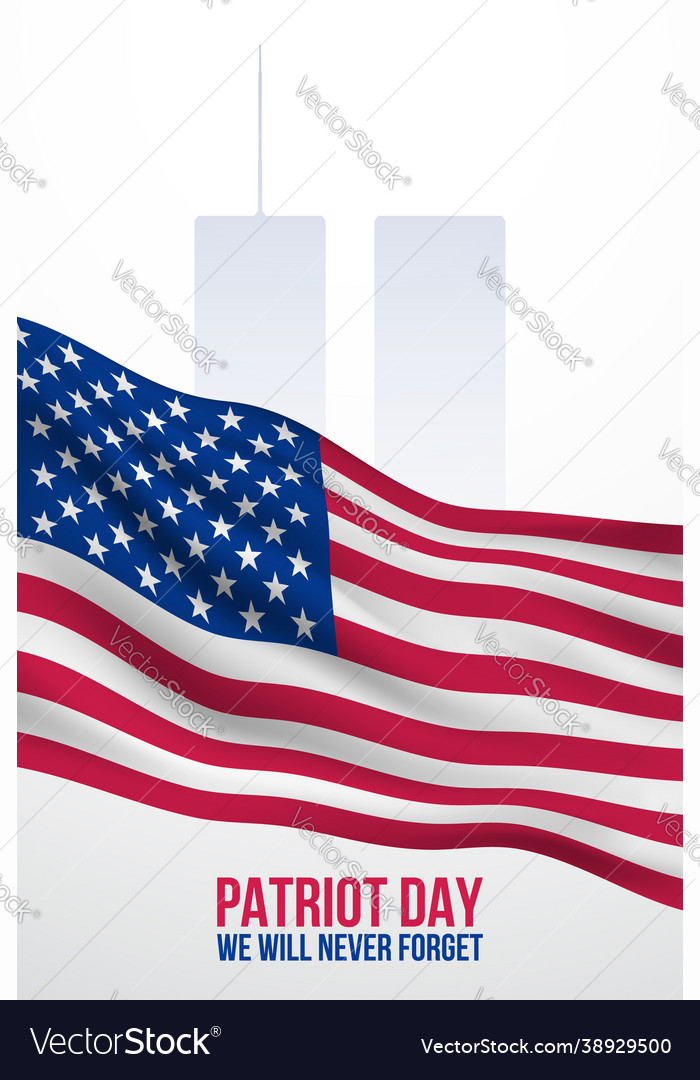 September 11 banner patriot day vector image September 11 banner patriot day
