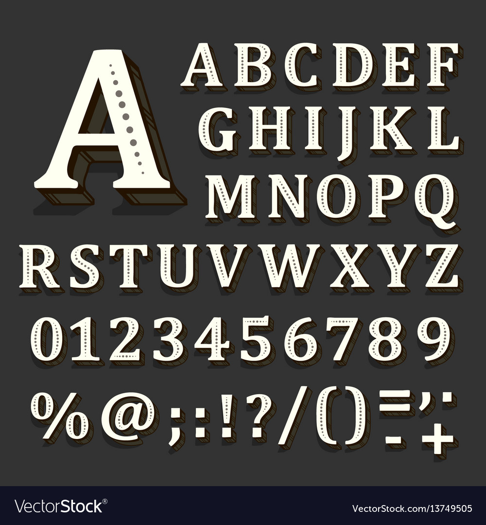 Black and White Font Typography