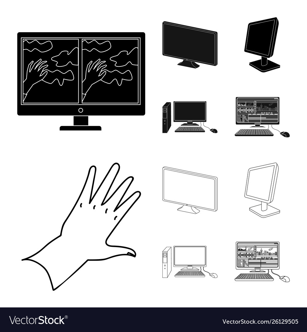 Design screen and computer symbol set