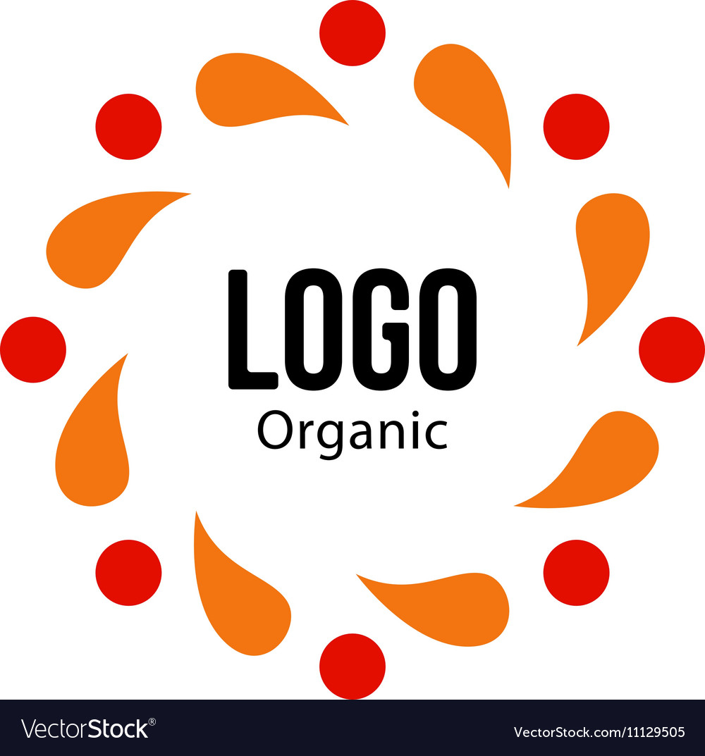 Isolated abstract colorful round shape red
