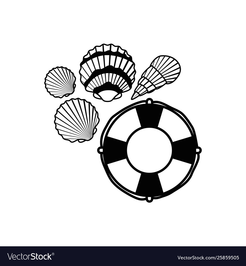 Lifesaving float in white background