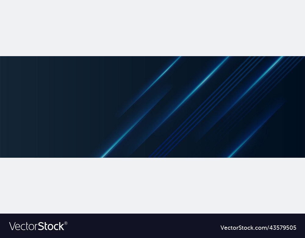 Modern abstract dark blue banner background Vector Image