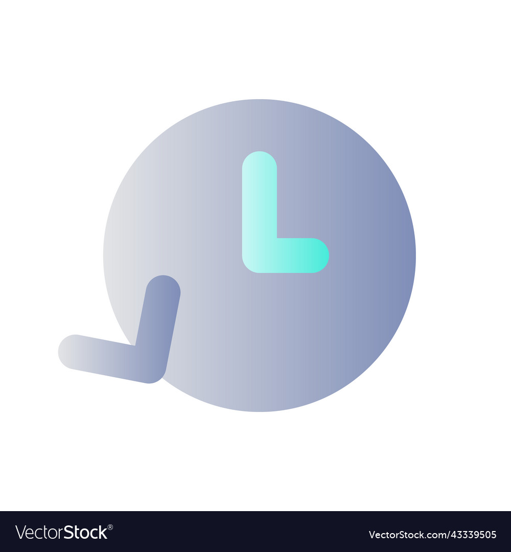 Period of time flat gradient color ui icon vector image Period of time flat gradient color ui icon