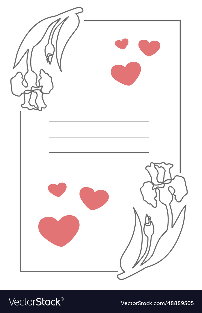 Rectangular postcard with place for text