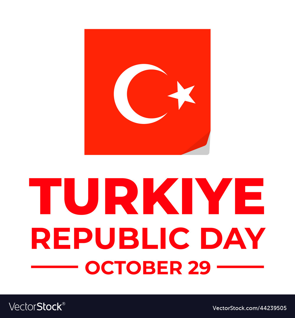 Turkey republic day typography national holiday