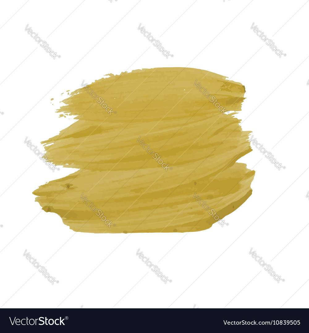 Yellow smear of paint Royalty Free Vector Image