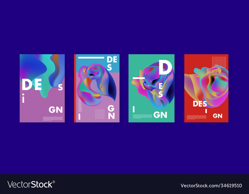 Abstract colorful liquid and fluid pattern Vector Image Abstract colorful liquid and fluid pattern