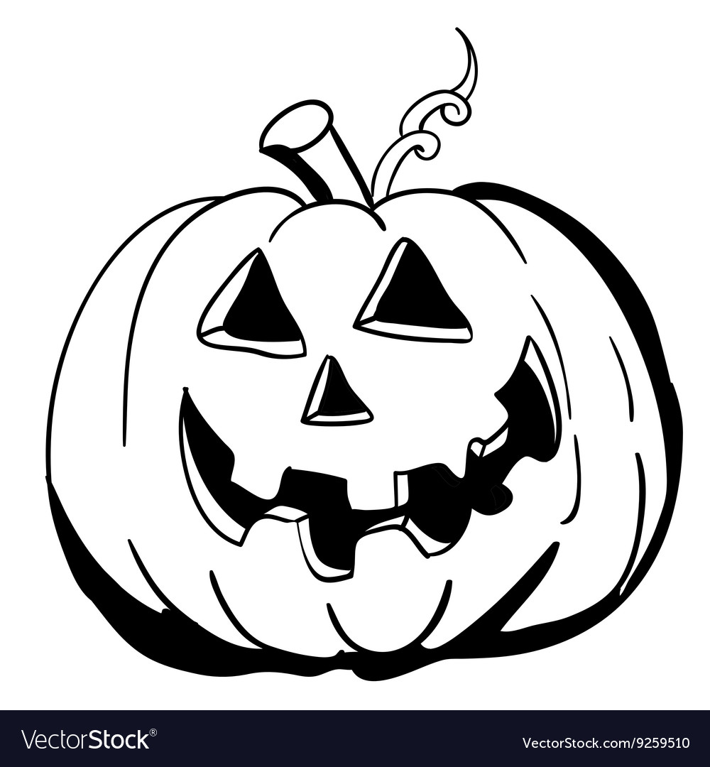 Halloween Pumpkin Clipart Black And White : Pumpkin black and white ...