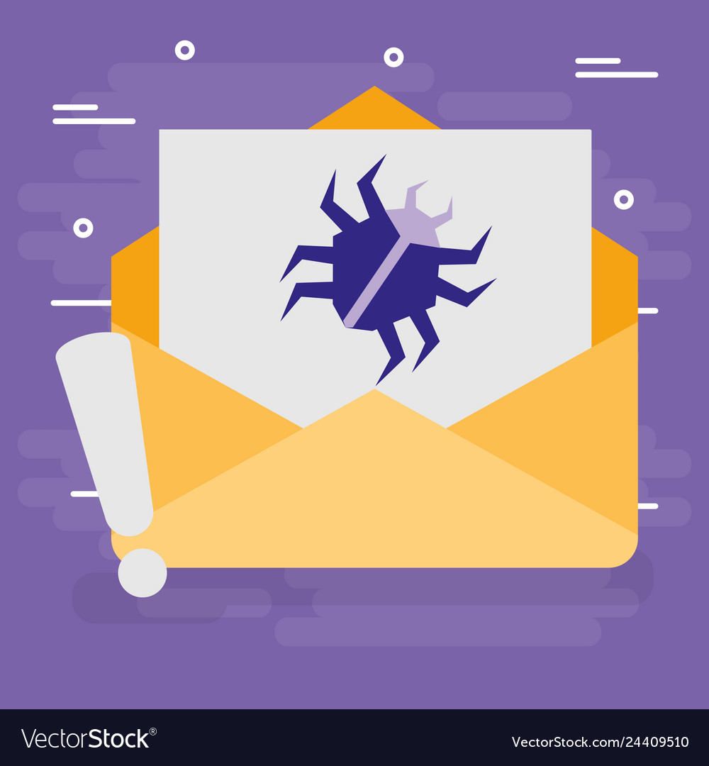 Envelope mail with virus bug
