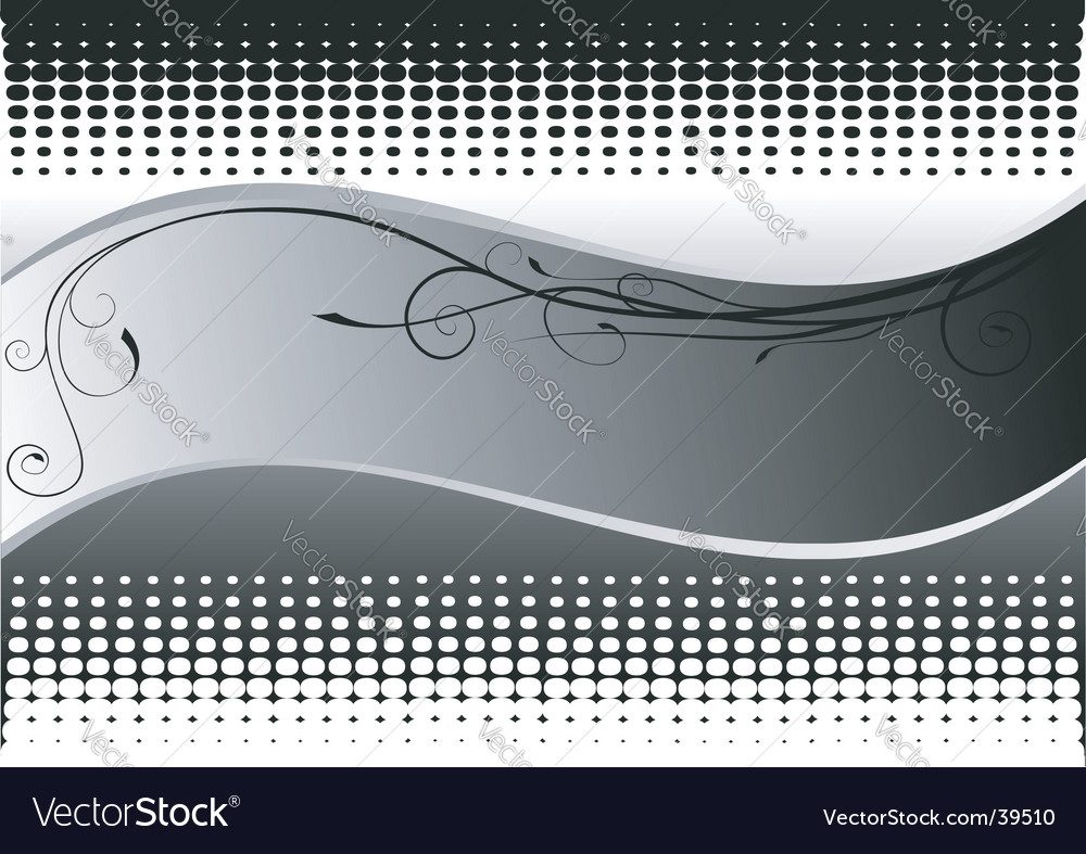 Grey wave with dots