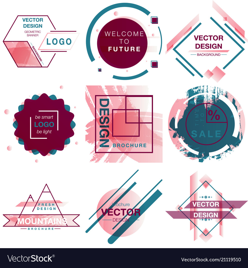 Patterns set distress texture grunge design Vector Image