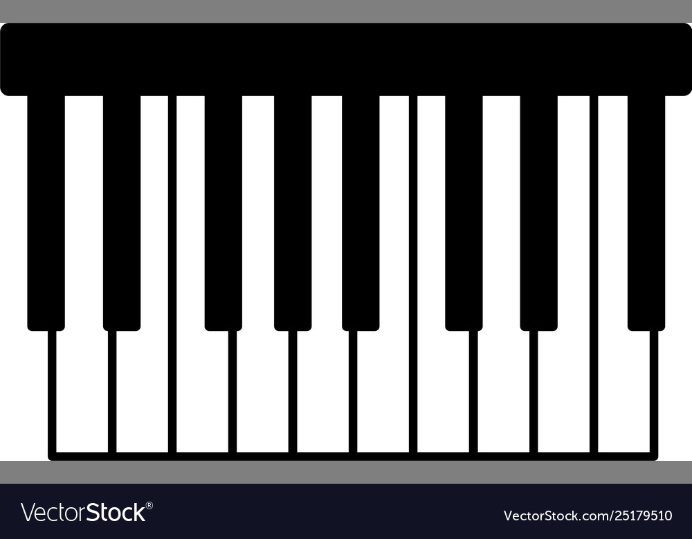 Piano keyboard Royalty Free Vector Image - VectorStock