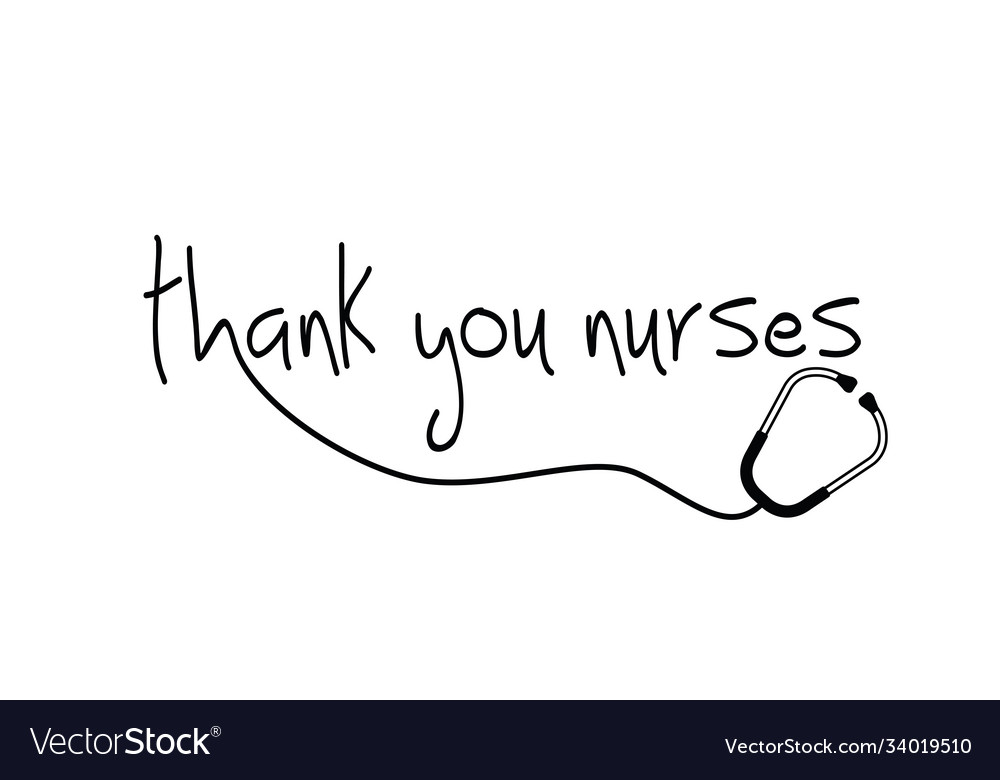 Thank you nurses slogan happy nurse day