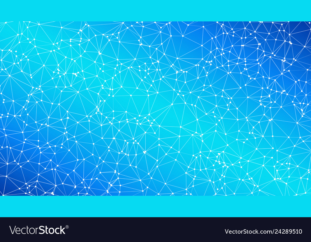 Triangles shapes connected to circles abstract