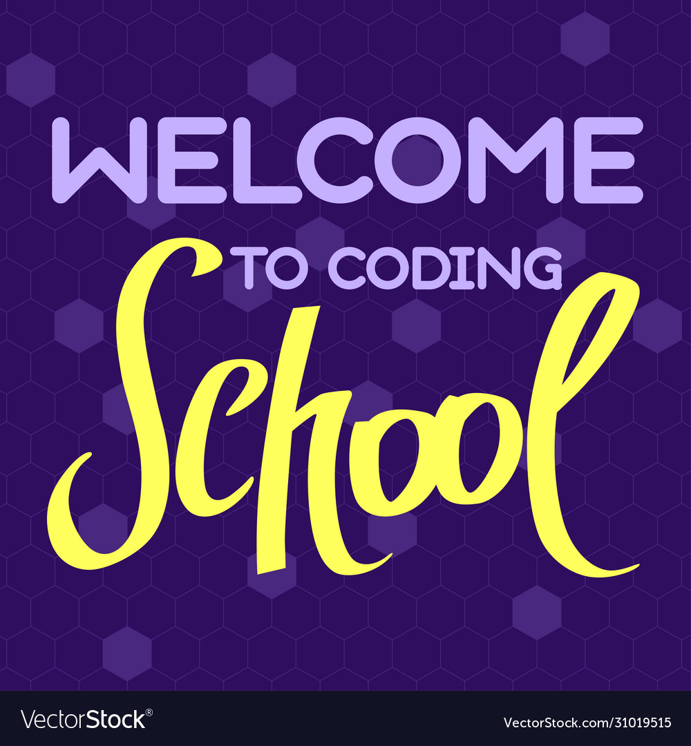 A image with text welcome to children coding
