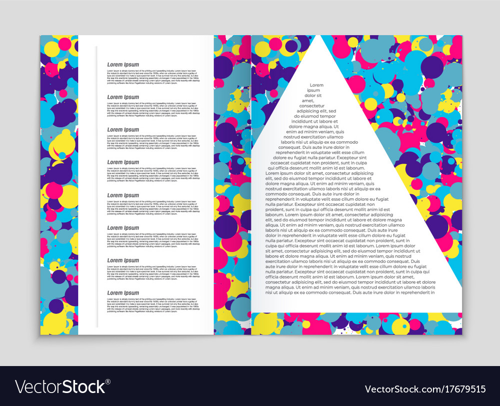 Abstract layout background set for art