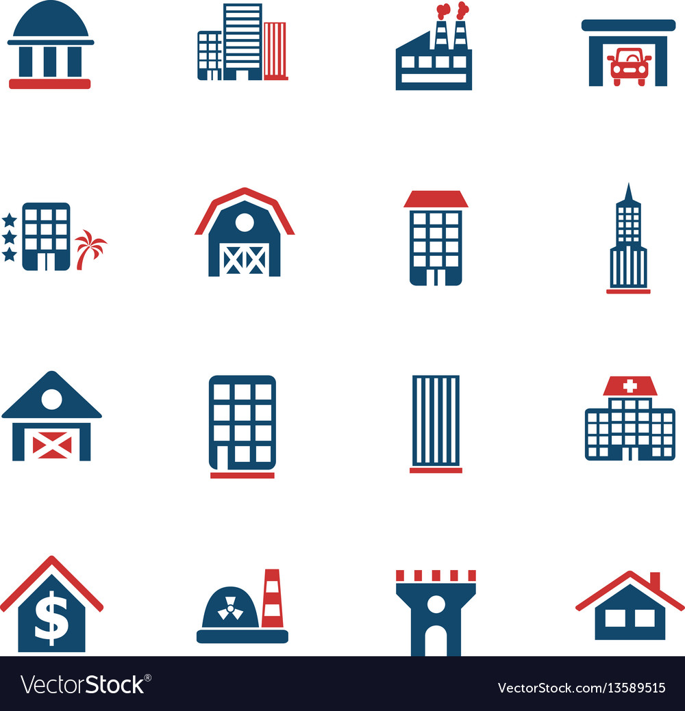 Building icon set