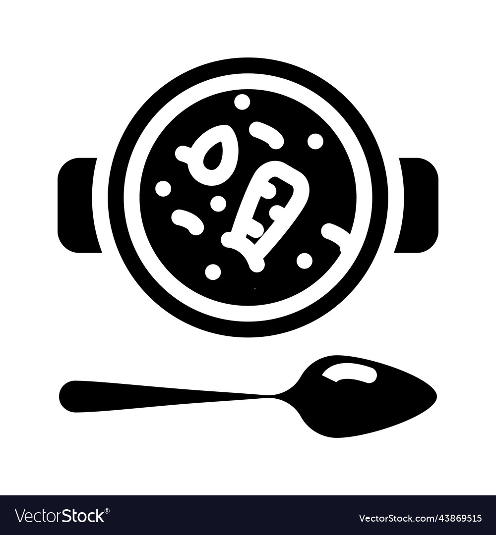 Carrot soup glyph icon