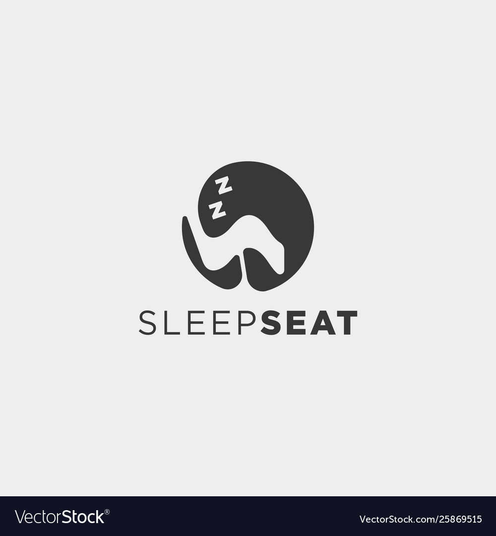 Chair Relax Logo Design Icon Element Isolated Vector Image 8358