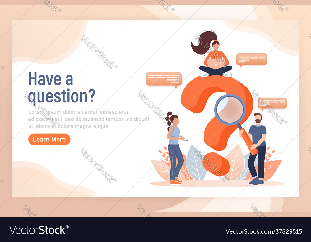 Frequently asked questions page template