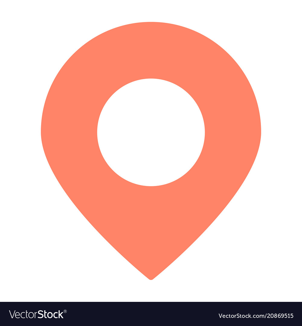 Location pointer icon simple minimal pictograph