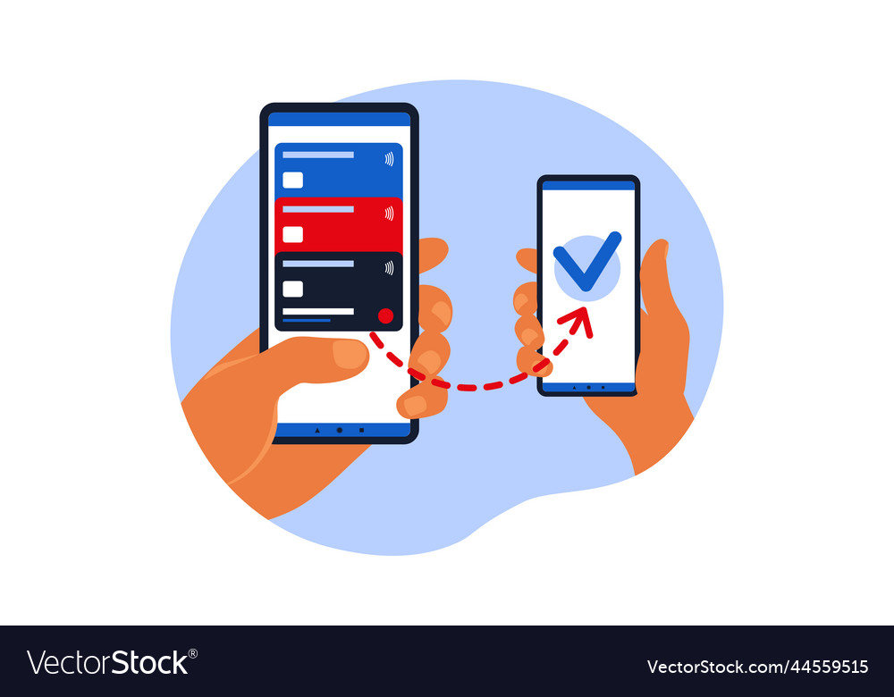 Money transaction online concept mobile payments