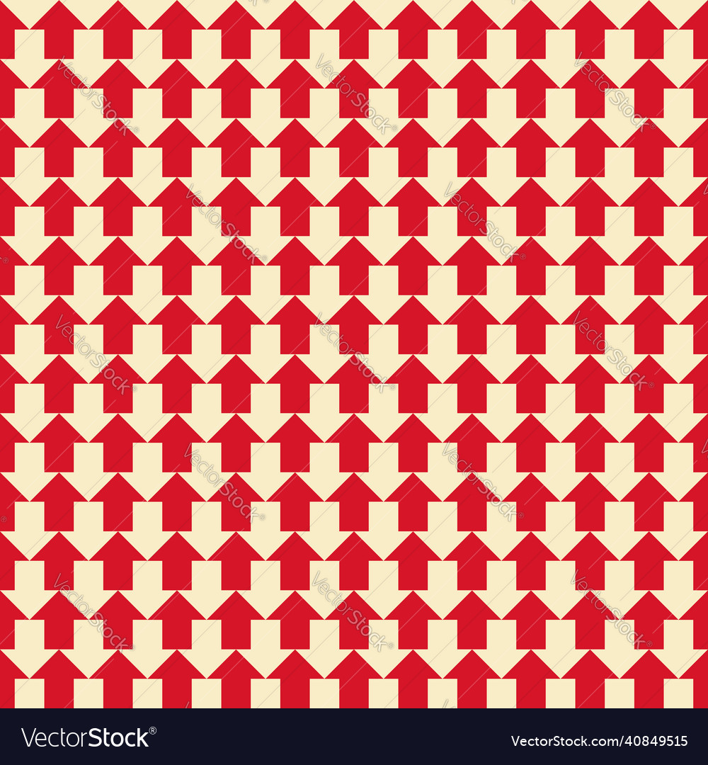 Red arrows seamless repeat pattern print