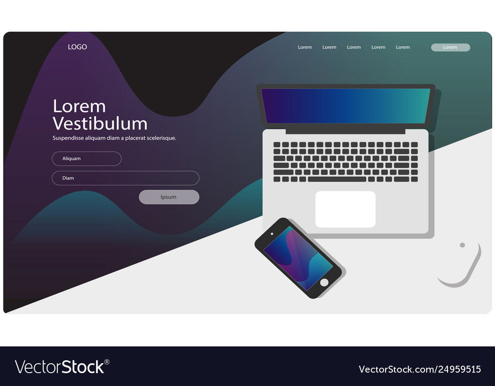Web page design templates image vector image Web page design templates image