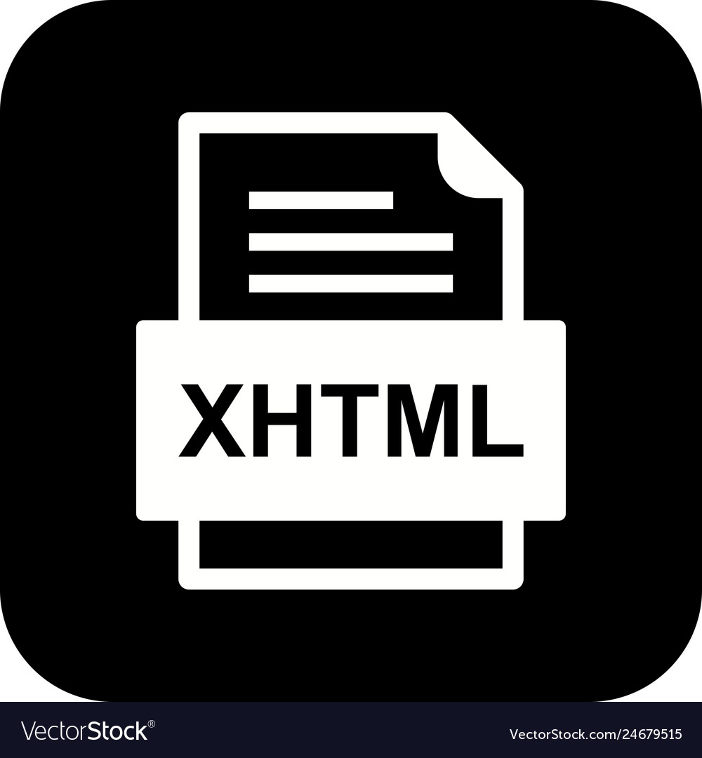 Xhtml file document icon