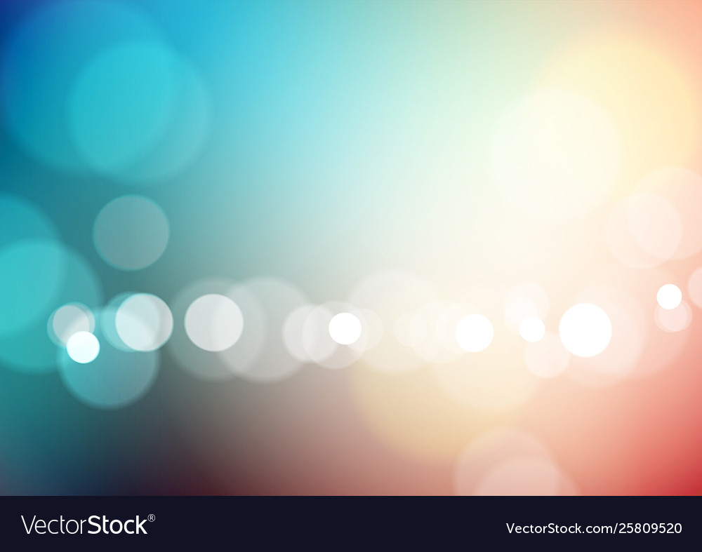 Abstract bokeh light colorful background Vector Image Abstract bokeh light colorful background