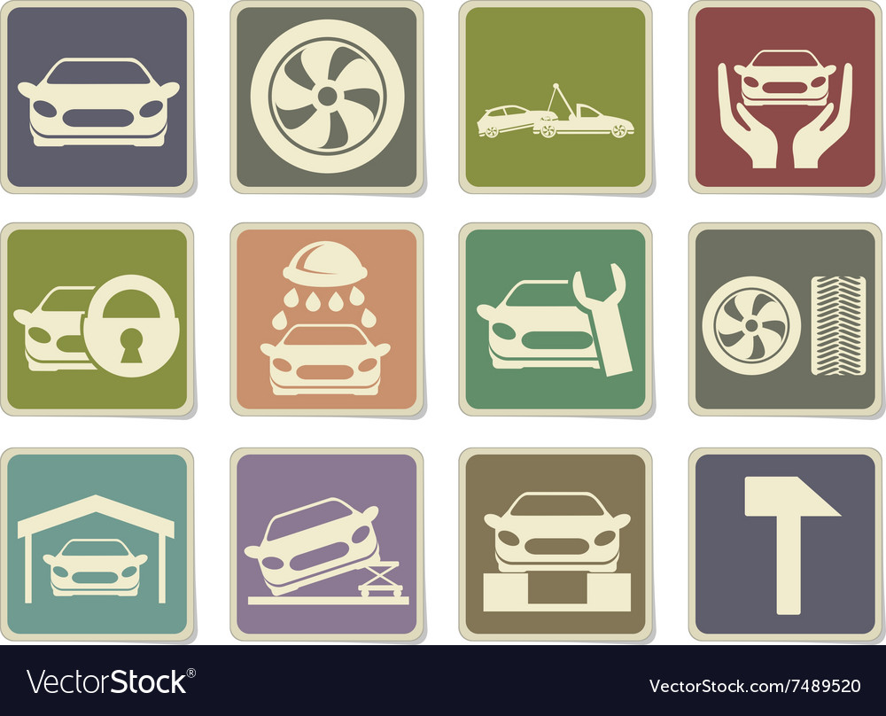 Car service icons