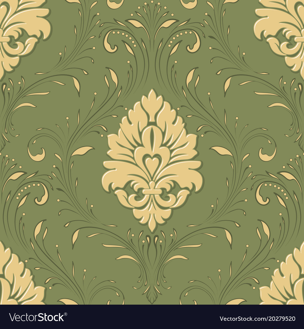 Elegant Damask Floral Pattern