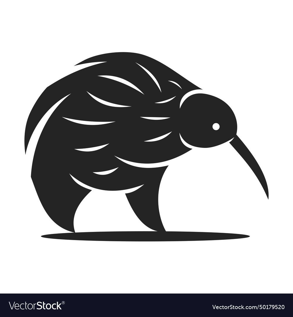 Kiwi bird logo template isolated brand identity