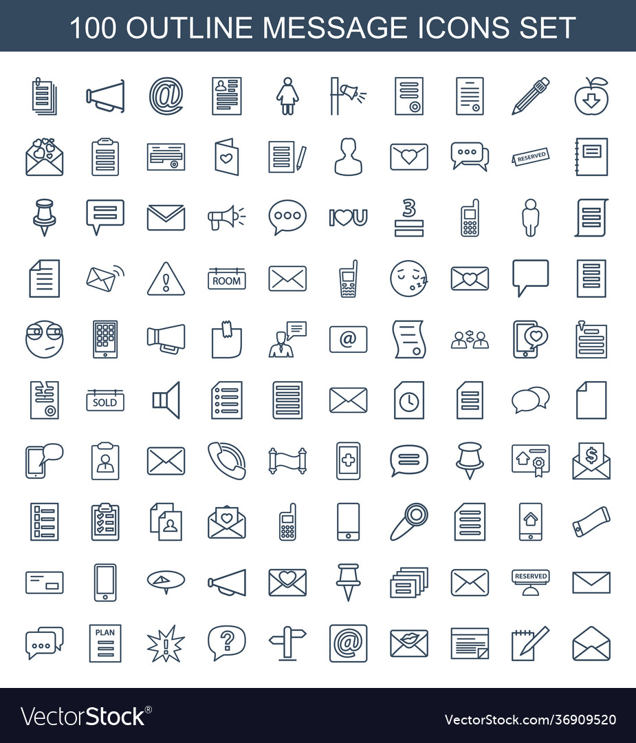 Message icons