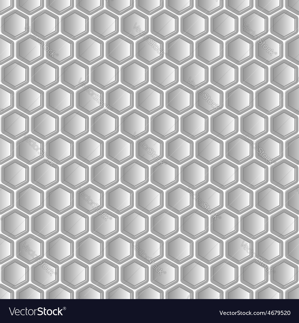 Metallic Hexagon Pattern